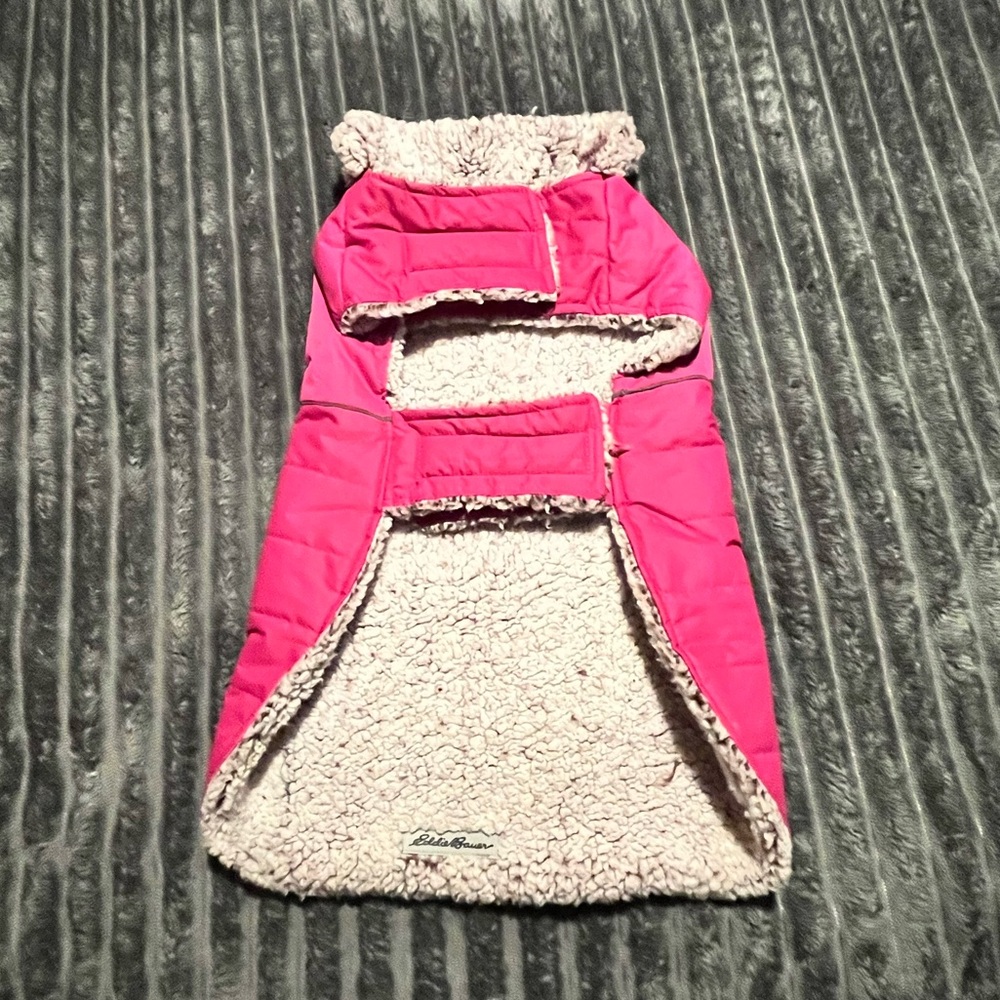 Eddie Bauer Dog / Pet  Pink Sherpa Jacket